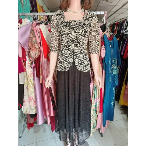 Đầm cổ vest trung niên peplum ren cao cấp  Hàng có sẵn giao ngay Dứoi 70kg mặc đẹp Giá 399k Chất liệu ren cao cấp