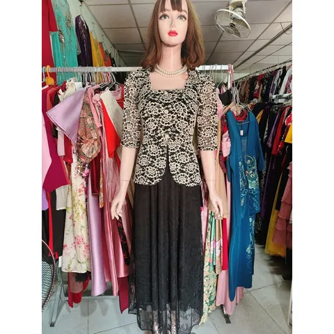 Đầm cổ vest trung niên peplum ren cao cấp  Hàng có sẵn giao ngay Dứoi 70kg mặc đẹp Giá 399k Chất liệu ren cao cấp