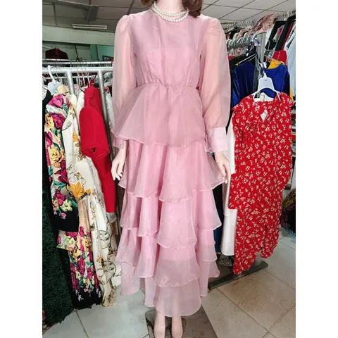 Đầm tầng cao cấp đi du lịch, đi biển siêu đẹp Giá 330k Hàng có sẵn giao ngay