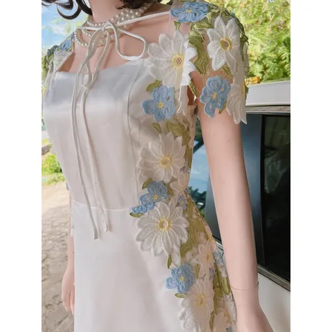 Đầm siêu cấp Giá 490k Hàng coa sẵn giao ngay Ren y hình + tapta