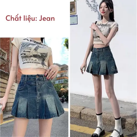 Chân váy jean cao cấp