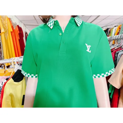 Áo thun nam nữ đều mặc đẹp Hàng có sẵn giao ngay 2XL Chất liệu thun da cá sấu sang trọng Giá 230k
