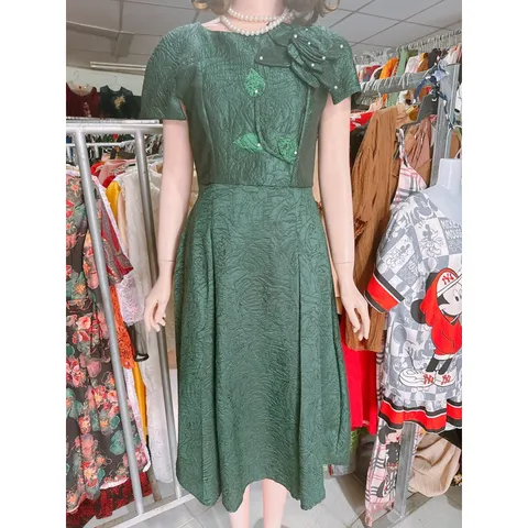 Đầm tapta dự tiệc cao cấp thiết kế ,dáng xòe, tiểu thư bồng bềnh, hình thật Hàng có sẵn giao ngay Đủ size SML