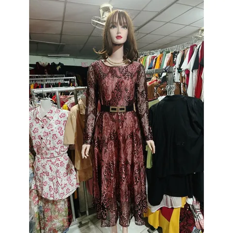 Đầm hoạ tiết dáng dài cao cấp Size SM Hàng có sẵn giao ngay Giá 390k (kèm đai như hình) Đúp lót 2 lớp