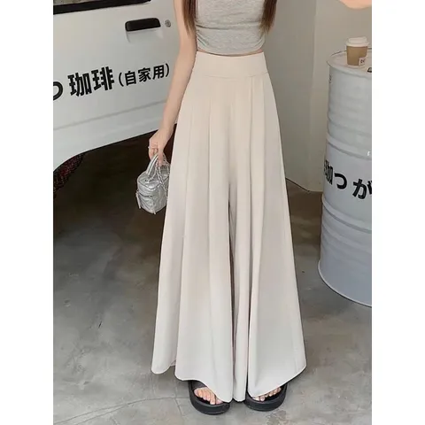 quần suông dài ống rộng qc siêu hot ạ Chất cát len tuyết dày dặn lắm nhé