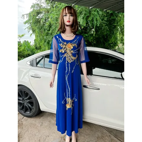 Đầm solen đính kết siêu đẹp Giá 399k Hàng có sẵn giao ngay  Chất liệu solen xịn đẹp, có co giãn dễ mặc Có đủ size