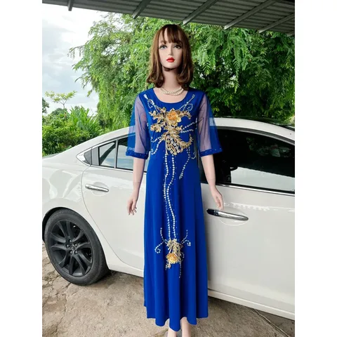 Đầm solen đính kết siêu đẹp Giá 399k Hàng có sẵn giao ngay  Chất liệu solen xịn đẹp, có co giãn dễ mặc Có đủ size