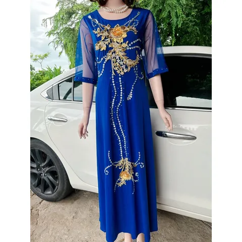 Đầm solen đính kết siêu đẹp Giá 399k Hàng có sẵn giao ngay  Chất liệu solen xịn đẹp, có co giãn dễ mặc Có đủ size