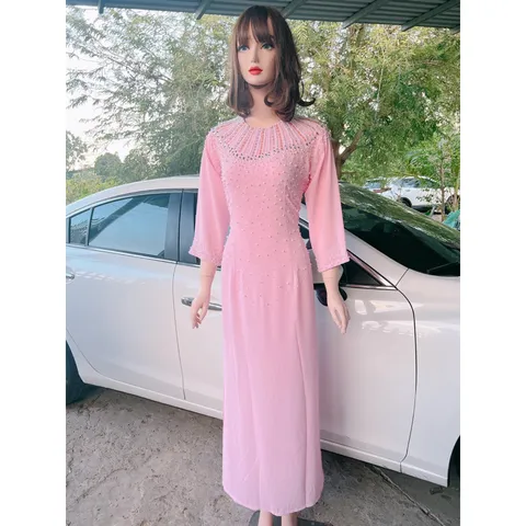 Áo dài đính kết Hàng đính kết siêu đẹp, bling bling, siêu sang Áo dài chifffon 4 tà đính kết Giá 490k/ áo dài