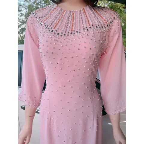 Áo dài đính kết Hàng đính kết siêu đẹp, bling bling, siêu sang Áo dài chifffon 4 tà đính kết Giá 490k/ áo dài