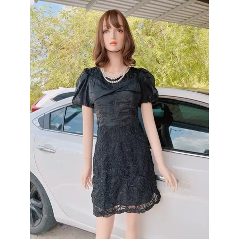 Đầm ren nổi Màu đen  Hàng có sẵn giao ngay Đủ size Giá 290k