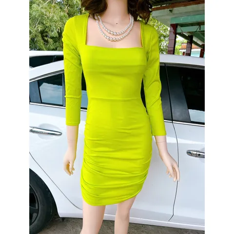 ĐẦM BODY TAY DÀI ĐAN DÂY LƯNG  HÀNG NHẬP  Ꮯɦấȶ Ꮮɨệʊ: thun cotton . Giá 290k Hàng có sẵn giao ngay