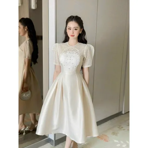 Đầm tapta phối ren Hàng có sẵn giao ngay Giá 360k Hành đẹp cao cấp