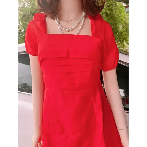 Đầm Dự Tiệc Ngắn Dáng Xoè Nhẹ Xếp Ly Siêu Xinh Giá 290k Hàng có sẵn giao ngay Hàng đúp lót 2 lớp