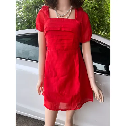 Đầm Dự Tiệc Ngắn Dáng Xoè Nhẹ Xếp Ly Siêu Xinh Giá 290k Hàng có sẵn giao ngay Hàng đúp lót 2 lớp