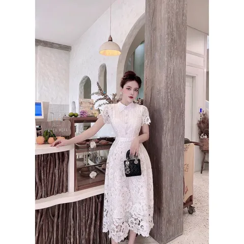 Đầm ren cao cấp Giá 390k Hàng có sẵn giao ngay Đủ màu: đen, trắng