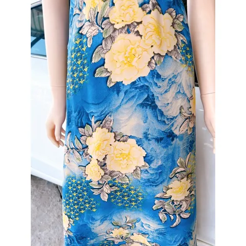 Đầm bo chun phía sau lưng Tay phẩy che bắp tay to Chất liệu lụa mango cao cấp Giá 310k