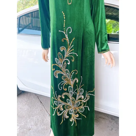 Áo dài nhung đính kết Hàng có sẵn giao ngay 2XL Giá 420k/ áo dài Quần 90k/ cái