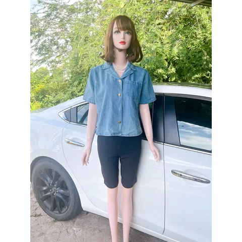 Set áo jean + quần ngố màu đen có 2 túi 2 bên Giá 290k Hàng có sẵn giao ngay