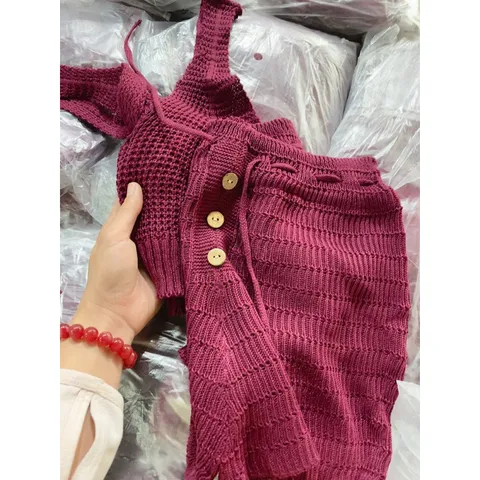 Set len quần ngắn siêu hot Giá 290k Len dày dặn đẹp nhé
