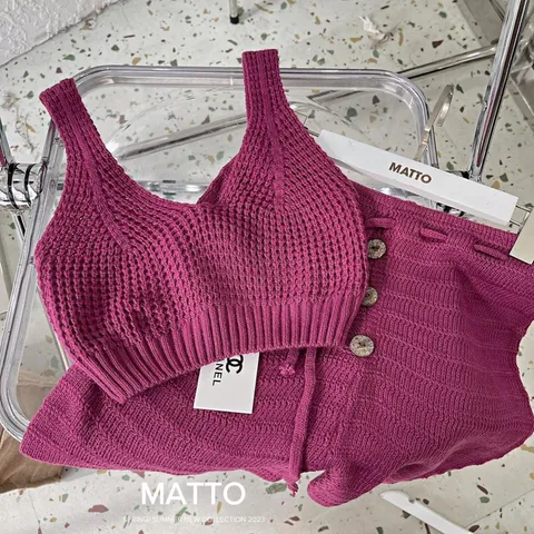 Set len quần ngắn siêu hot Giá 290k Len dày dặn đẹp nhé