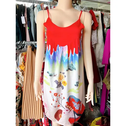 ĐẦm lụa latin 2 dây Giá 190k Hàng có sẵn giao ngay