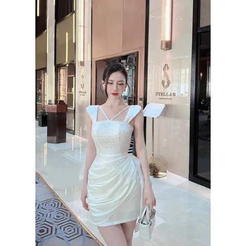 Đầm tapta đính kết siêu đẹp Giá 299k Hàng có sẵn giao ngay S