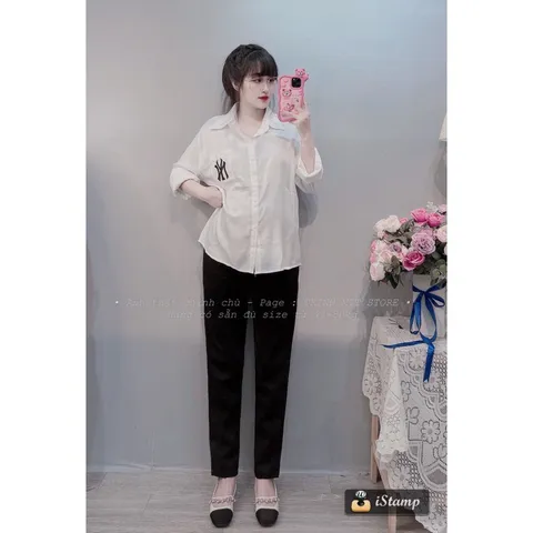 Áo sơ mi trắng Nam nữ đều mặc đẹp Hàng có đủ size Giá 190k
