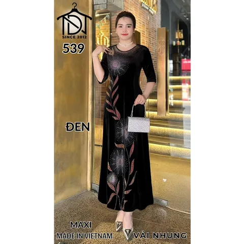 M539 nhung maxxi mẫu mới  Giá 380k