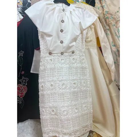 Đầm Ren Màu Trắng Phong Cách Mới Cao Cấp Giá 299k Hàng có sẵn giao ngay S