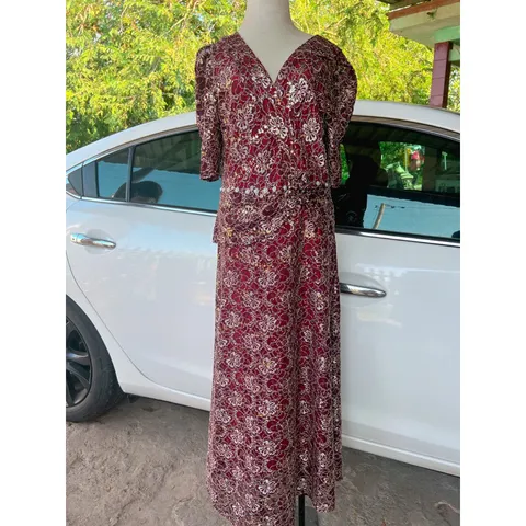 Đầm kim sa trung niên siêu đẹp Hàng có sẵn giao ngay Giá 360k