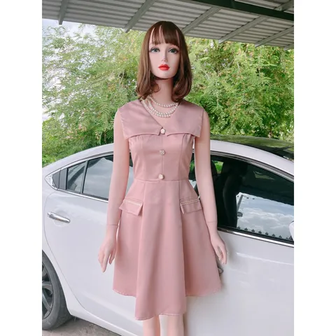 Đầm hồng pastel Giá 299k Hang có sẵn giao ngay Hàng siêu đẹp Chất liệu tapta cao cấp