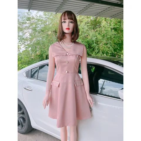Đầm hồng pastel Giá 299k Hang có sẵn giao ngay Hàng siêu đẹp Chất liệu tapta cao cấp