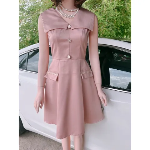 Đầm hồng pastel Giá 299k Hang có sẵn giao ngay Hàng siêu đẹp Chất liệu tapta cao cấp