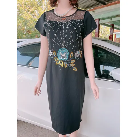 Đầm đính đá siêu đẹp Giá 299k Hàng có sẵn giao ngay Màu đen Đủ size