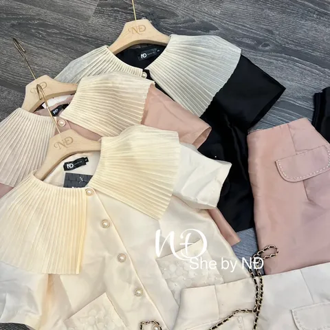 Set áo cách điệu + chân vay tapta Hàng có sẵn giao ngay Giá 390k/ cả set Hàng cao cấp