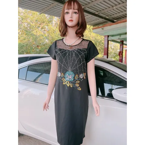 Đầm đính đá siêu đẹp Giá 299k Hàng có sẵn giao ngay Màu đen Đủ size