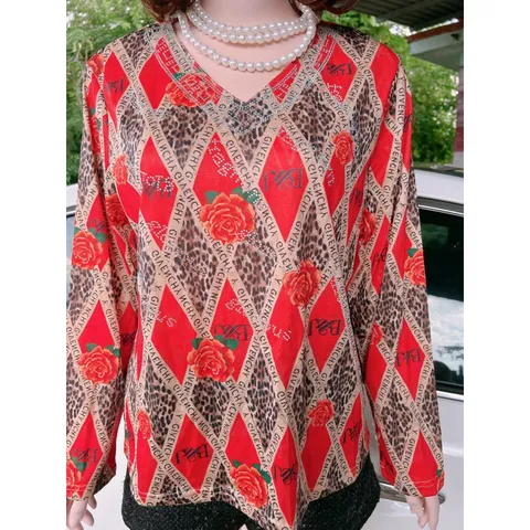 Áo Thun Tay Dài In Họa Tiết Giá 190k Đủ size tới 75kg Hàng có sẵn giao ngay