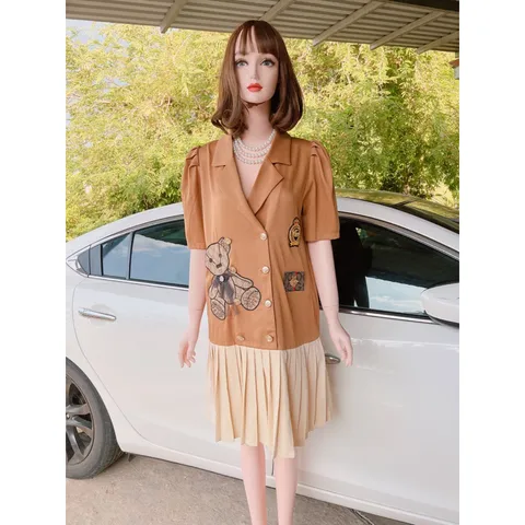 Đầm đính kết siêu đẹp Hàng chính chủ Chất liệu tuyết mưa cao cấp Giá 490k Hàng có sẵn giao ngay