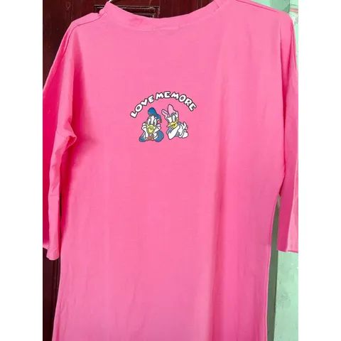 Đầm thun hồng vịt siêu cute Giá 199k Hàng có sẵn giao ngay Hàng đường may đẹp, kỹ, đúng mô tả.