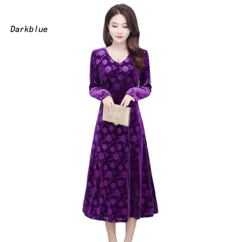 Đầm Midi in hình cổ điển sành điệu, tay lỡ Hàng có sẵn giao ngay  Giá 350k Chất liệu Nhung tuyết siêu đẹp, co giãn