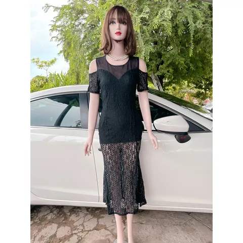 Đầm ren dạ hội dáng dài  Size S Hàng có sẵn giao ngay  Giá 250k Đúp lót 2 lớp
