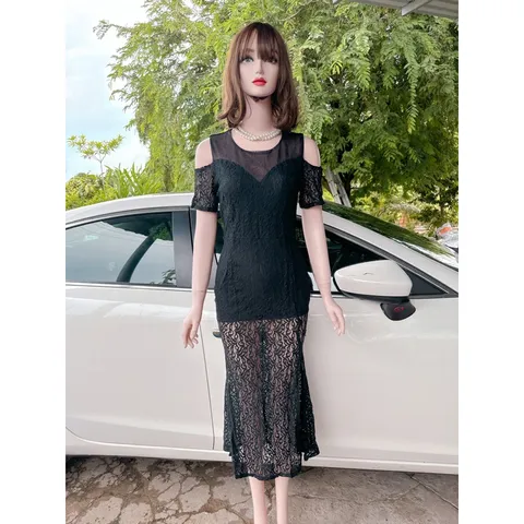 Đầm ren dạ hội dáng dài  Size S Hàng có sẵn giao ngay  Giá 250k Đúp lót 2 lớp