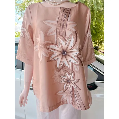 Áo lụa trung niên ép đá cao cấp mềm mịn mát, ko bai ko xù + quần lụa Đủ size Giá 290k/ cả set Chất liệu lụa Latin xịn