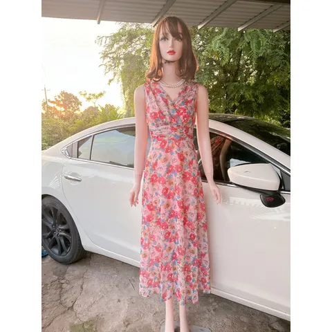 Đầm maxi hoa dáng dài  Hàng có sẵn giao ngay  Giá 290k Đúp lót 2 lớp Hàng siêu đẹp  Đủ size Eo dưới 85cm mặc đẹp