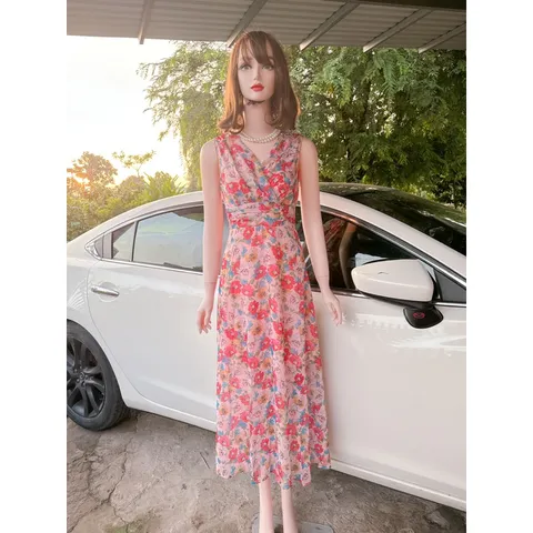 Đầm maxi hoa dáng dài  Hàng có sẵn giao ngay  Giá 290k Đúp lót 2 lớp Hàng siêu đẹp  Đủ size Eo dưới 85cm mặc đẹp