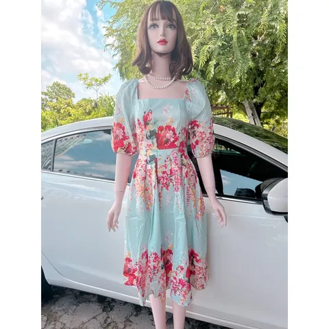 Đầm hoạ tiết siêu đẹp, có đủ size tới 80kg Giá 290k Hàng có sẵn giao ngay SMLXL chuyên hàng thiết kế đẹp cao cấp