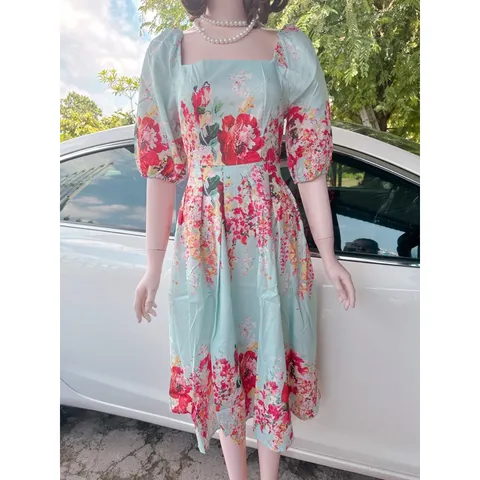 Đầm hoạ tiết siêu đẹp, có đủ size tới 80kg Giá 290k Hàng có sẵn giao ngay SMLXL chuyên hàng thiết kế đẹp cao cấp