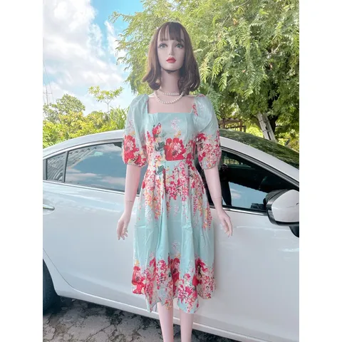 Đầm hoạ tiết siêu đẹp, có đủ size tới 80kg Giá 290k Hàng có sẵn giao ngay SMLXL chuyên hàng thiết kế đẹp cao cấp