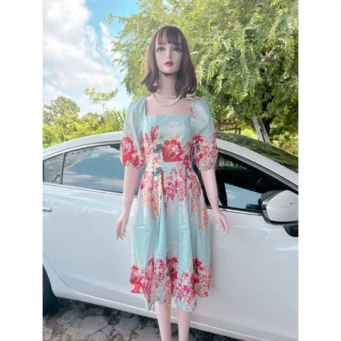 Đầm hoạ tiết siêu đẹp, có đủ size tới 80kg Giá 290k Hàng có sẵn giao ngay SMLXL chuyên hàng thiết kế đẹp cao cấp